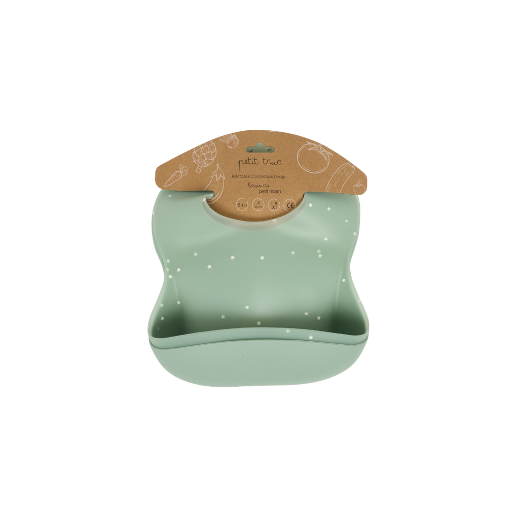[PM003] 2xpack silicone bibs Petit miam Avocado
