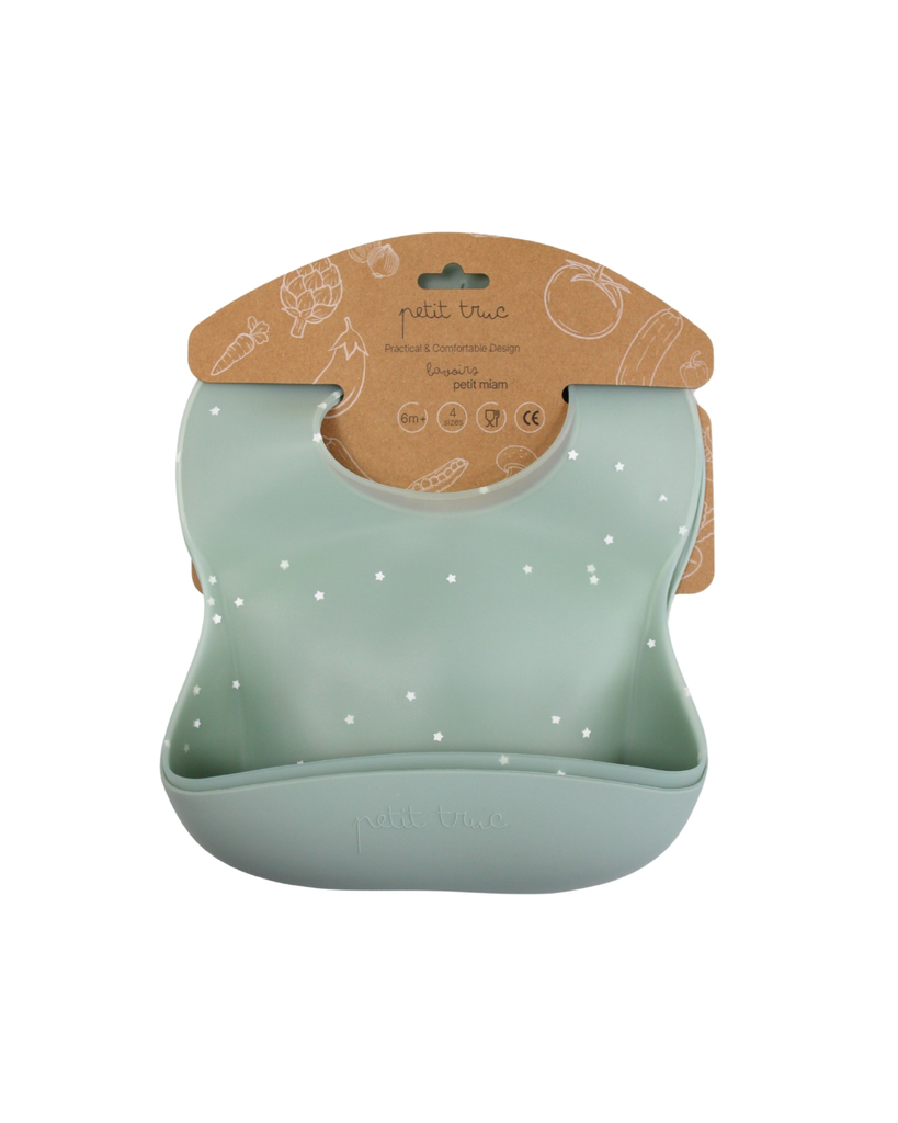 [PM003] 2xpack silicone bibs Petit miam Avocado