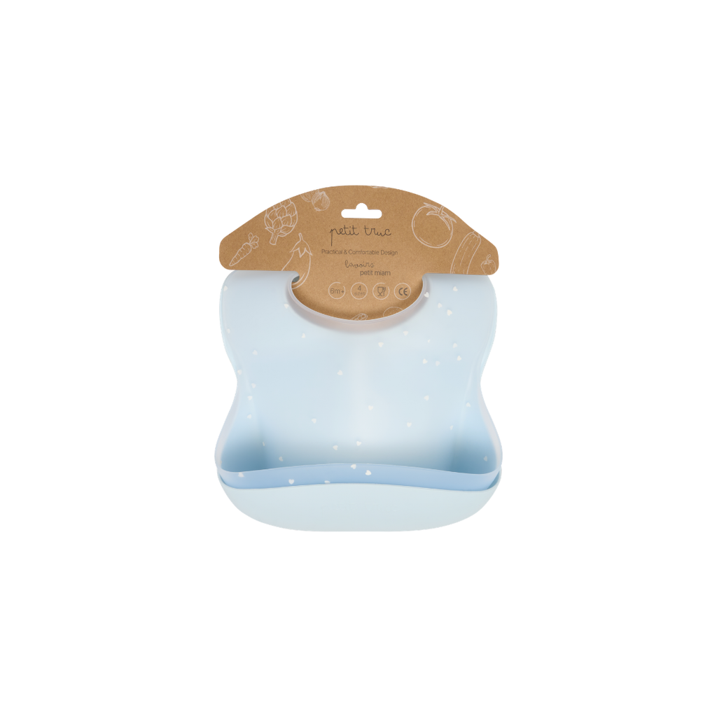 [PM005] 2xpack silicone bibs Petit miam Ice