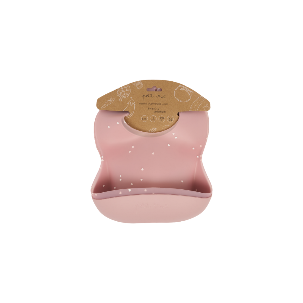 2xpack silicone bibs Petit miam Litchi