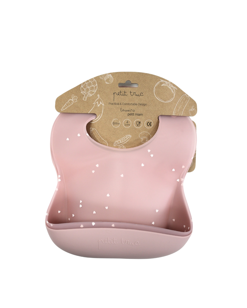 [PM002] Petit miam setx2 bavoirs silicone Litchi