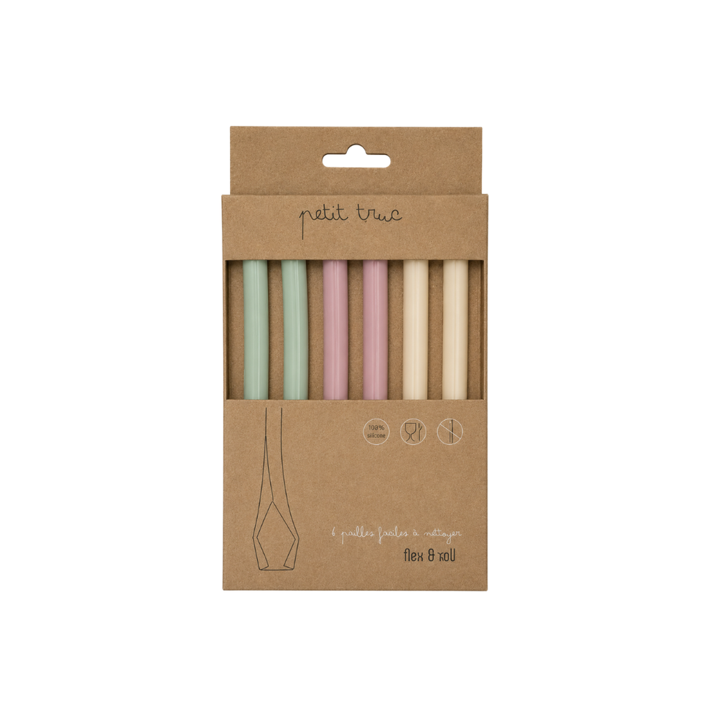 [FP001] Set 6 pailles Flex & Roll